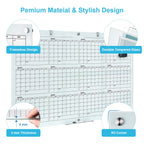 Glass Calendar Whiteboard 72 x 48 Inches Dry Erase Planner Board for Office Home School Use