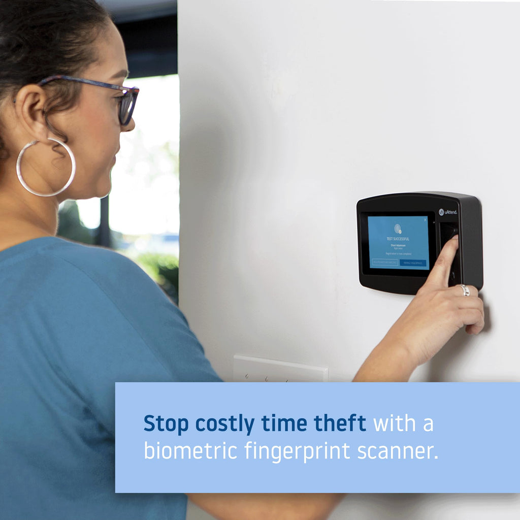 JR2000 Biometric Fingerprint RFID PIN Time Clock Small Business Cloud Attendance System Optional Payroll