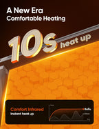 Mica Infrared Panel Heater Large Room Smart Quiet Programmable Thermostat WiFi Control Energy Efficient Indoor