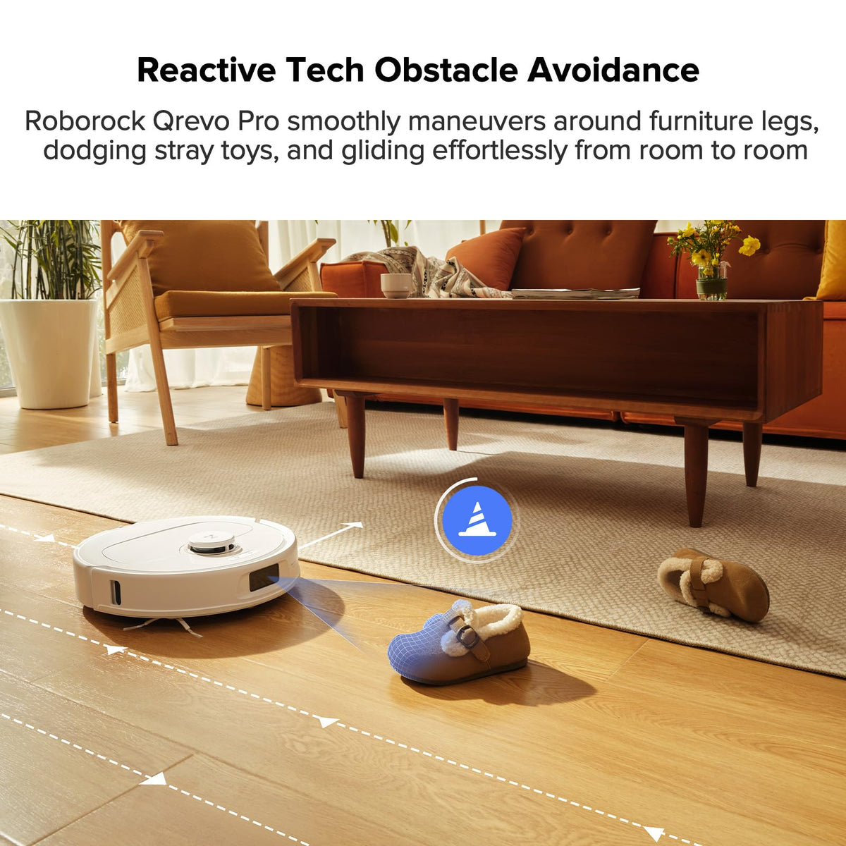 Robot Vacuum and Mop with 7,000 Pa Suction, Hot Water Mop Washing, Auto Dry, Qrevo Pro