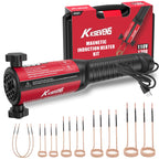 Induction Heater Bolt 1300W 110V Removal Tool Kit with 10 Coils for Rusty Screw Removing Red