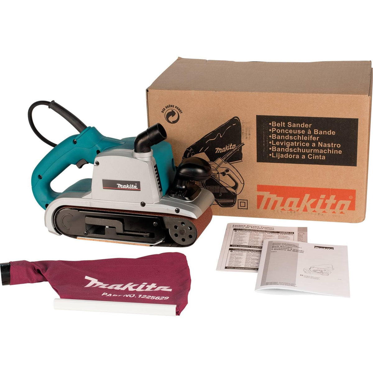 9403 4 x 24 inch belt sander teal corded electric heavy duty woodworking sanding tool for workshop