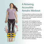 Chi swing machine passive aerobic exerciser figure trimmer lymphatic massager body shaker leg exercise FSA HSA