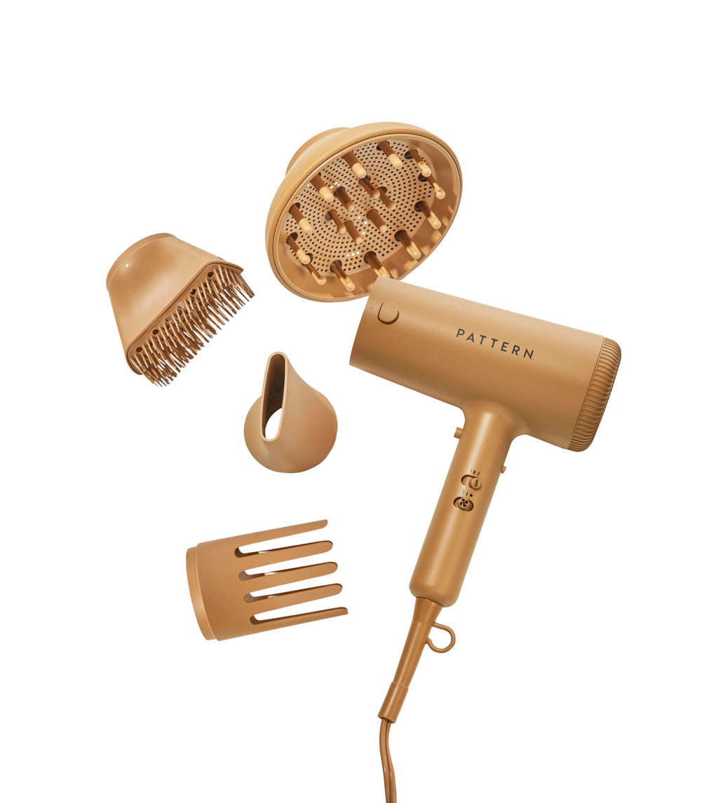 Powerful Salon Quality Blow Dryer with Four Attachments for Curly Coily and Tight Texture Hair