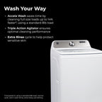Top Load Washing Machine, 4.1 Cu Ft, Triple Action Agitator