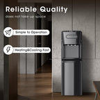 Bottom Loading Water Cooler Dispenser Charcoal Black for Home Office Kitchen and Dorm Room