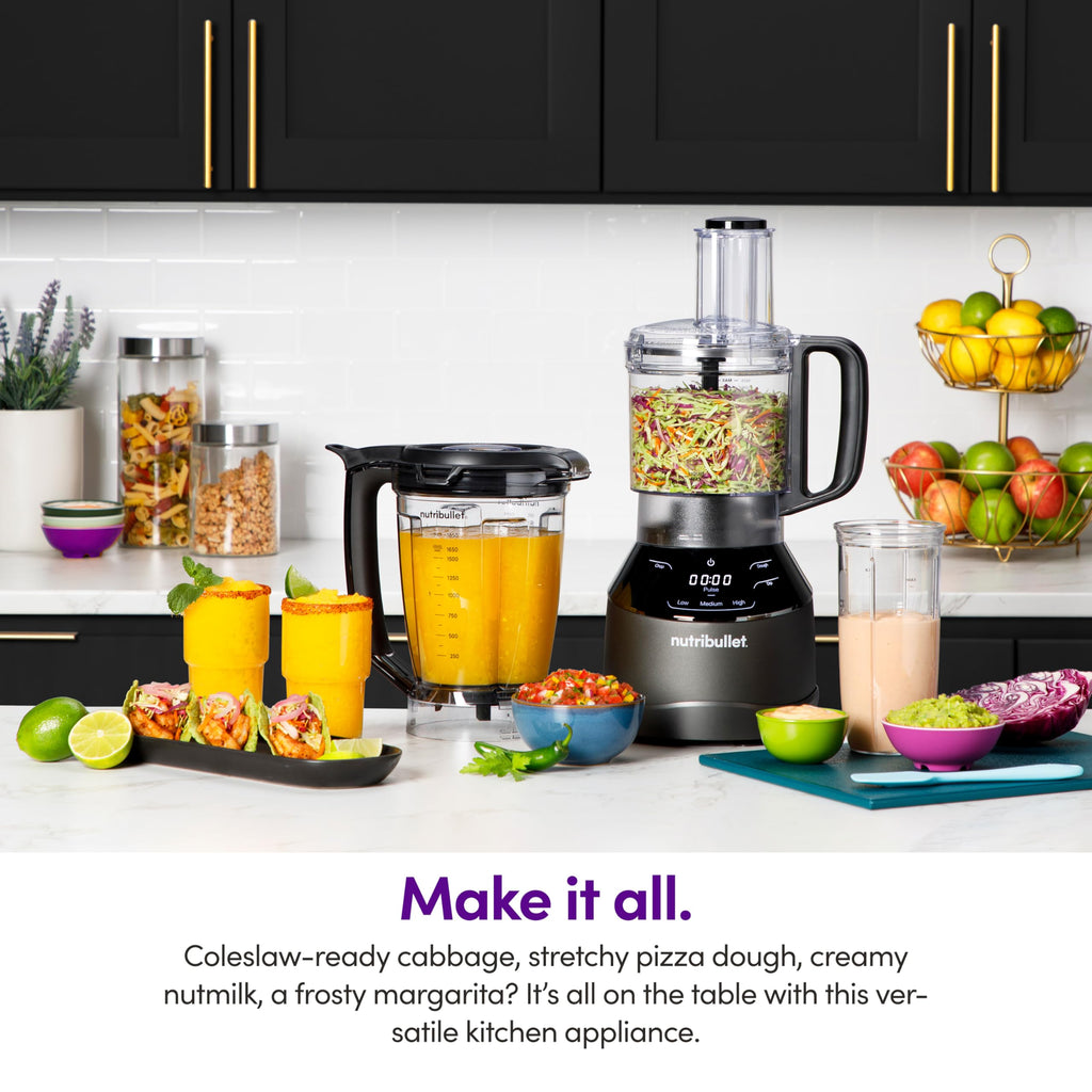 Triple Prep System 1500W 3 in 1 Kitchen Blender Food Processor High Speed Countertop Combo NBKS50100