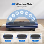 CV60 4D Vibration Plate Exercise Machine with 120 Speeds and 3 Presets for Whole Body Home Fitness Workout