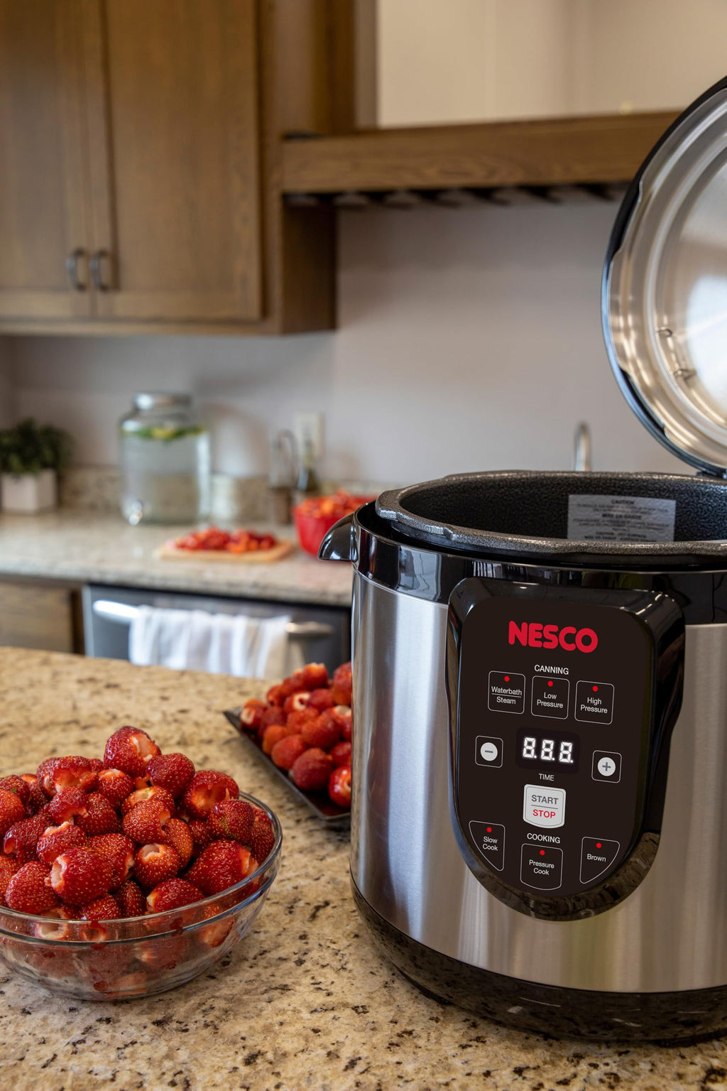 NPC 9 smart electric pressure canner cooker 9.5 quart stainless steel digital controls for food preservation