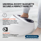 Shiatsu Foot Massager Heat Deep Kneading Compression 3 Modes Pain Relief Circulation Fits Mens Size 12