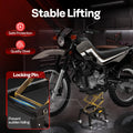 350 lbs Hydraulic Motorcycle Lift Table Heavy Duty Scissor Jack Stand for Garage and Workshop