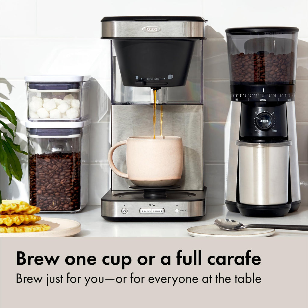 8 Cup Coffee Maker Single Serve Thermal Carafe Stainless Steel Brewing Machine for Home Office
