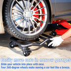 Car Wheel Dolly Set of 4, 9,000 lb Capacity, Low Profile Vehicle Skates