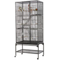 69 inch large bird cage for parakeets budgies 3 tier flight cage for small birds and pet birds