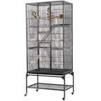 69 inch large bird cage for parakeets budgies 3 tier flight cage for small birds and pet birds