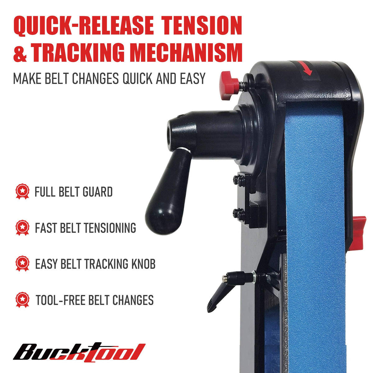 2x42 in Belt Sander and 6 in Bench Grinder Combo for Metalworking 3.5A Motor Workshop Tool