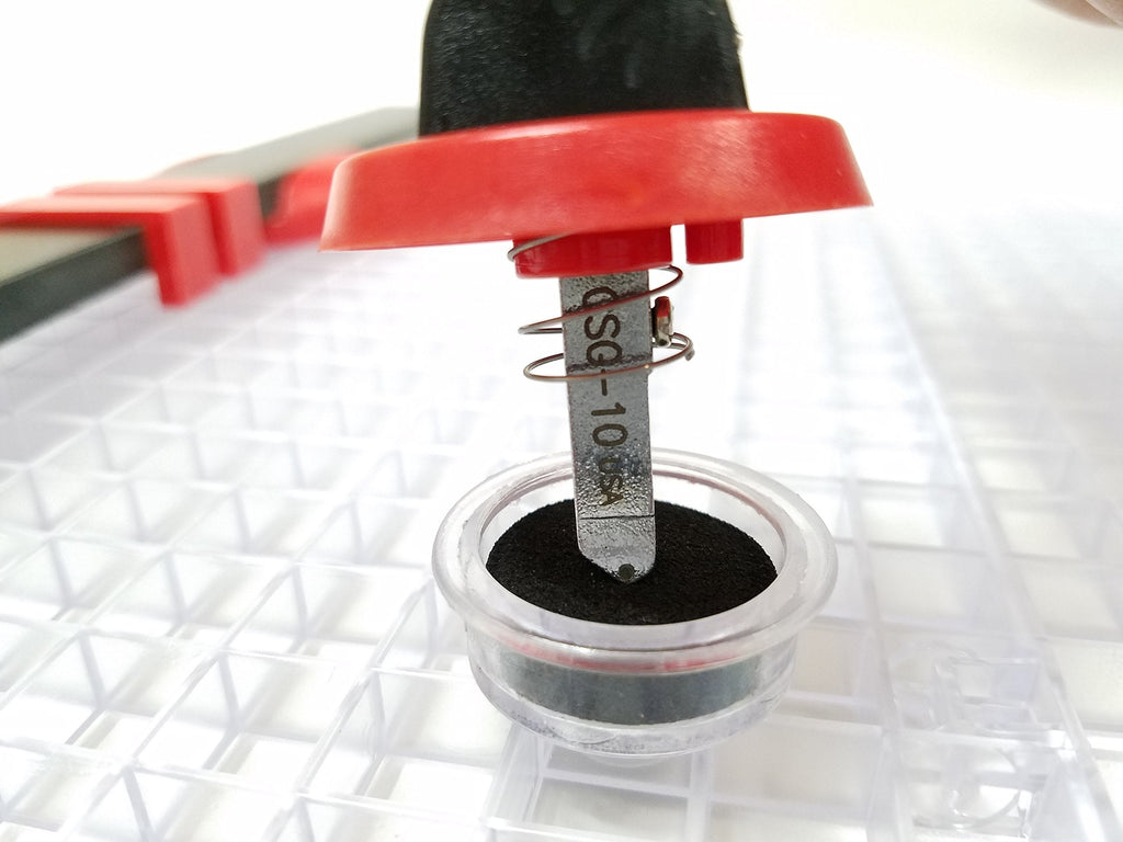 Beetle Bits Glass Cutting System with 6 Pack Waffle Grids and Push Button Flying Beetle Cutter