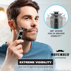 Pro Series High Visibility Cordless USB Skeleton Style Beard Trimmer for Men Rechargeable Grooming Tool