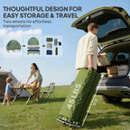 2 Person Cot Tent 4 in 1 Elevated Bed Combo with Air Mattress Portable Camping Outdoor Sleeping Solution