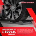 FlatStoppers Foam Tire Saver Storage Ramps 14 In Wide Set of 4 for Long Term Vehicle Storage