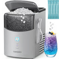 2026 Upgraded Countertop Nugget Ice Maker 35lbs Sonic Crushed Ice Machine for Home Kitchen