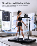 Under Desk Walking Pad with 6 Percent Incline 3 in 1 Portable Treadmill for Home Office Quiet Motor