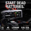 GB70 2000A UltraSafe jump starter 12V lithium battery booster portable power pack for cars