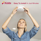 Smoke and CO Detector Alarm Voice Warning Hardwired 10 Year Lithium Battery Backup Interconnectable i12010SCO