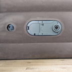 Dream 18 inch queen air mattress luxury raised with built in dual pump for home camping guests