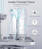 Large Baby Bottle Washer Sterilizer and Dryer Machine Holds 6 Bottles Easy to Clean and Use