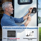 Keyless RV Door Lock for Trailers and Fifth Wheels, Camper Entry Replacement
