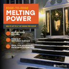 Heated Snow Melting Mat for Entrances Outdoor No Slip Heating Entrance Mat with GFCI Power Cord 30 x 48