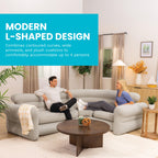 Inflatable Corner Sofa L Shaped Couch Family Lounge Living Room Indoor Outdoor Seating Furniture