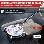 20 inch commercial pressure washer surface cleaner with wheels 4500 PSI heavy duty for driveway patio
