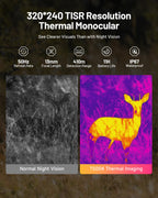 Thermal Imaging Monocular TS004 13mm 50Hz Night Vision Handheld Thermal Camera