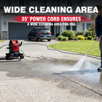 Electric Pressure Washer 2800 Max PSI 1.7 Max GPM Follow Me Portable Power Cleaner for Home Car Patio