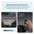 B6172H Wall Mount Smart Garage Door Opener with DC Motor Lifts up to 14ft High 850lbs Black