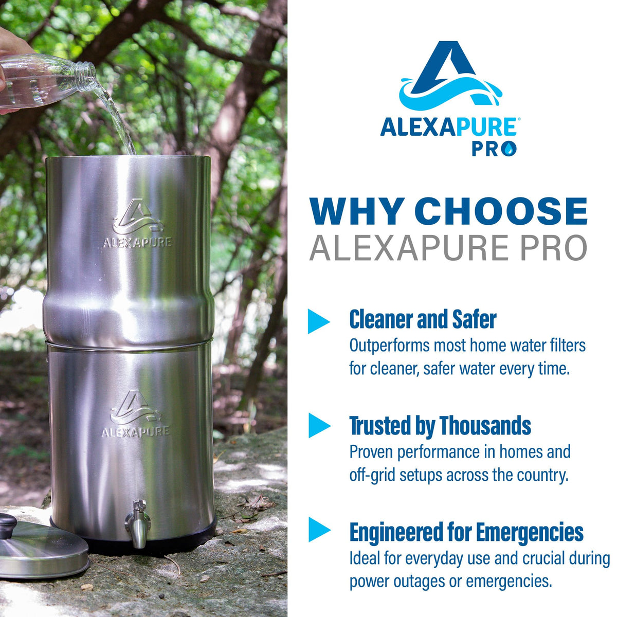 Pro Stainless Steel Water Filtration System with 200 Gallon Capacity for Clean Drinking Water