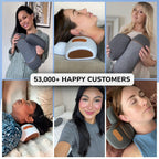3 in 1 Neck Massager Pillow with Heat Gentle Traction Vibration Massage Wireless Design Shoulder Support USB C