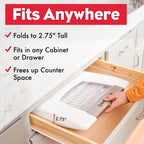 Folding Proofer and Slow Cooker Proofer Version for Bread Dough Fermentation and Food Dehydration