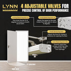 Commercial Door Closer with Adjustable Closing Speed, Medium Heavy Duty
