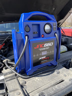 JNC660 1700 Peak Amp 12 Volt Jump Starter Blue Portable Power Booster for Car Truck SUV Emergency