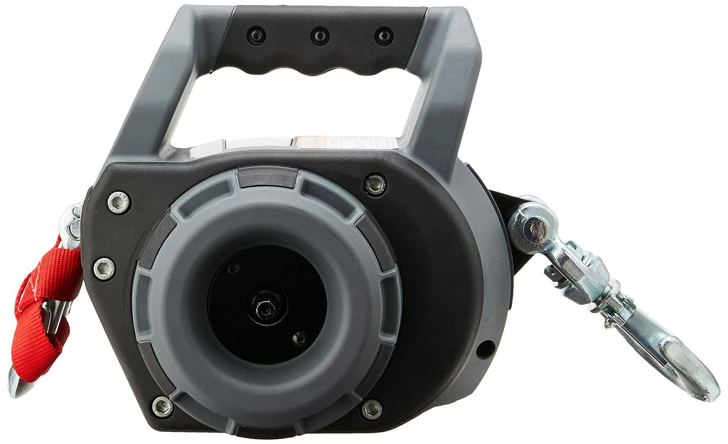 Portable drill winch with synthetic rope 750 lb pulling capacity for lifting and pulling tasks
