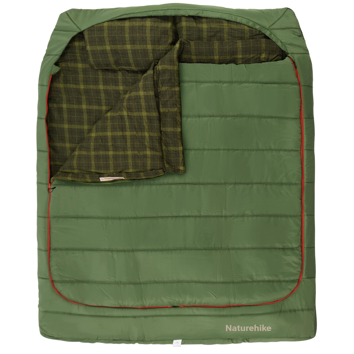 Double Sleeping Bag for Adults with Pillows for Couples and Family 2 Person Camping Hiking Outdoor
