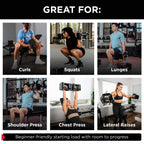 Elite EXP 90 Adjustable Dumbbells Stage 1 Set of 2 5 lb to 50 lb Home Gym Strength Training