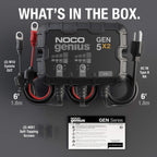 GEN5X2 12V 10A 2 Bank Onboard Marine Battery Charger and Maintainer Waterproof Smart for Boat RV