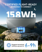 Battery for Starlink Mini Clip On Design Outdoor Use 158 Wh Capacity IP65 Waterproof 6 to 9 Hours Runtime