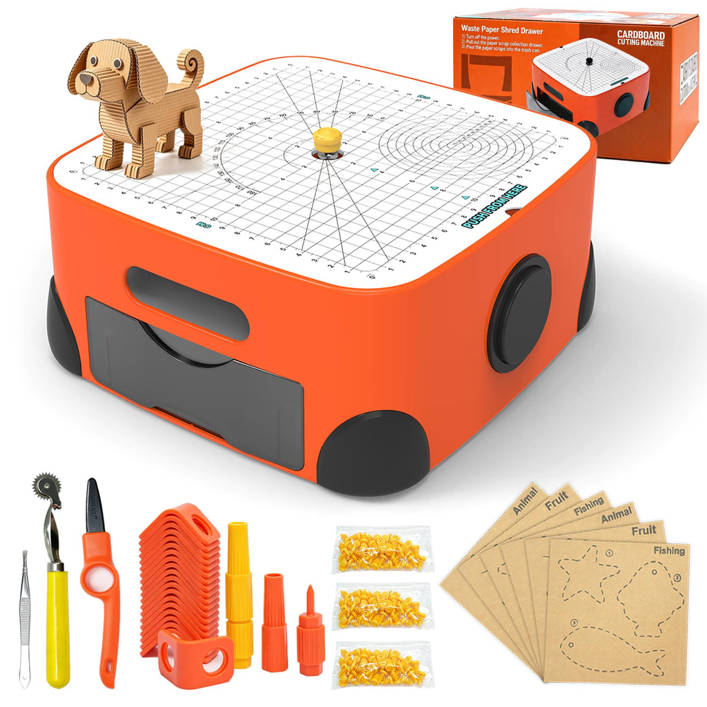Child Safe Cardboard Cutter for Kids Includes Cutting Tools for DIY Crafting and School Art
