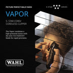5 Star Vapor Cordless and Corded Hair Clipper with F32 Fadeout Blade Barber Grooming Tool
