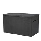 Java 230 Gal Outdoor Storage Box Waterproof Resin Deck Container for Patio Pool Accessories and Garden Tools